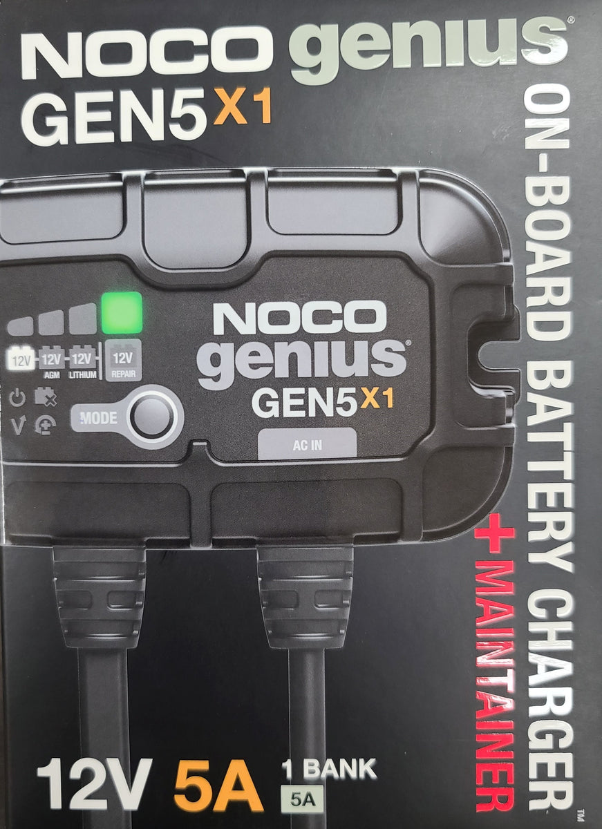 Noco Genius 1 Bank 5A On-Board Battery Charger – Miska Trailers