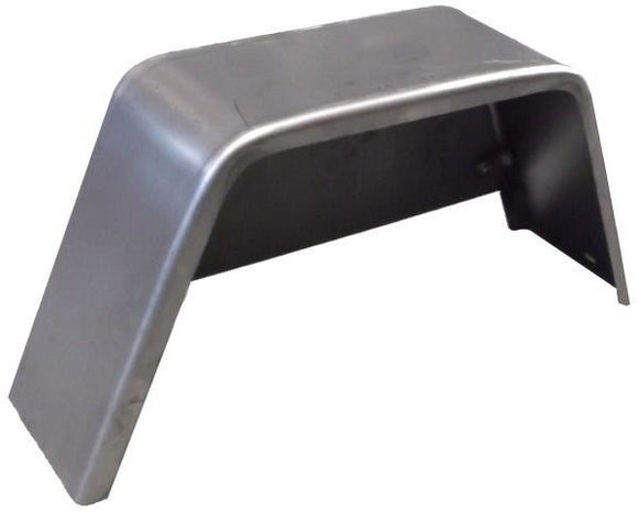 Steel Single Axle Smooth Fender- With Back 
